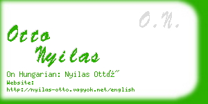 otto nyilas business card